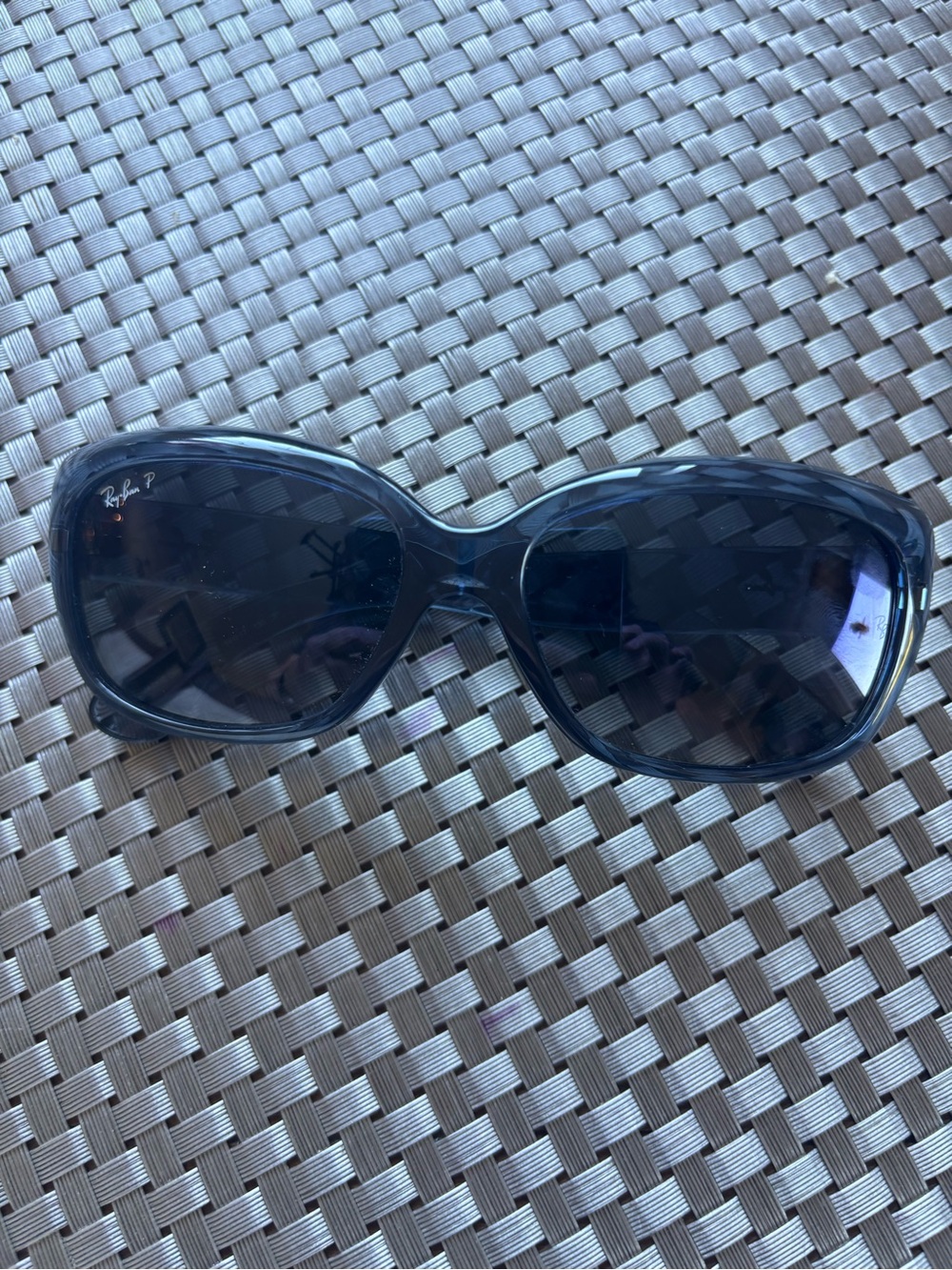 Ray-Ban Women's Oversized Sunglasses - Dark Blue Frames